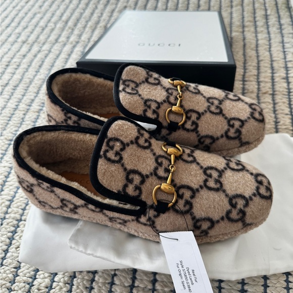 Gucci Fria Horsebit GG Logo Espadrilles Loafers - Picture 3 of 4
